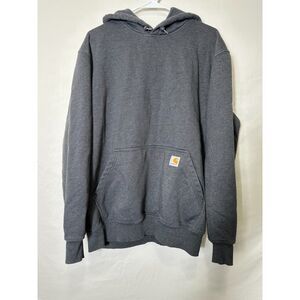 Carhartt Unisex Outdoor Pullover Mid Weight Dark Gray Hoodie, Size L
